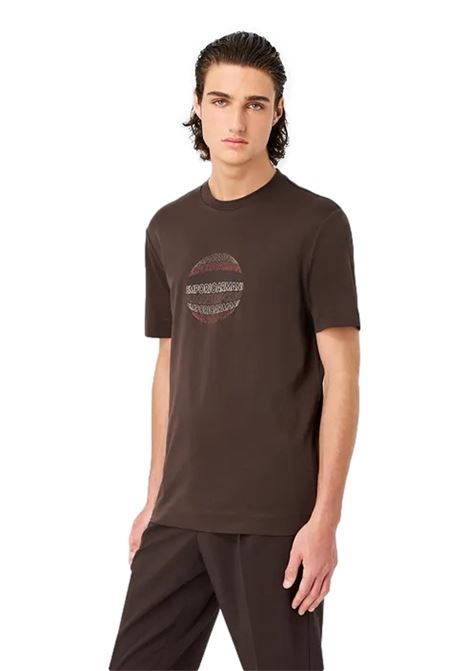 T-shirt in jersey Pima con logo stencil gommato EMPORIO ARMANI | T-shirt | 6R1TA9 1JPZZ05A6